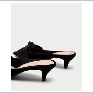 kitten heel mules zara
